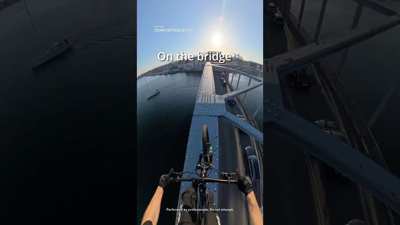 Bike Bridge Challenge POV 🌉🚴 | Osmo Action 5 Pro
