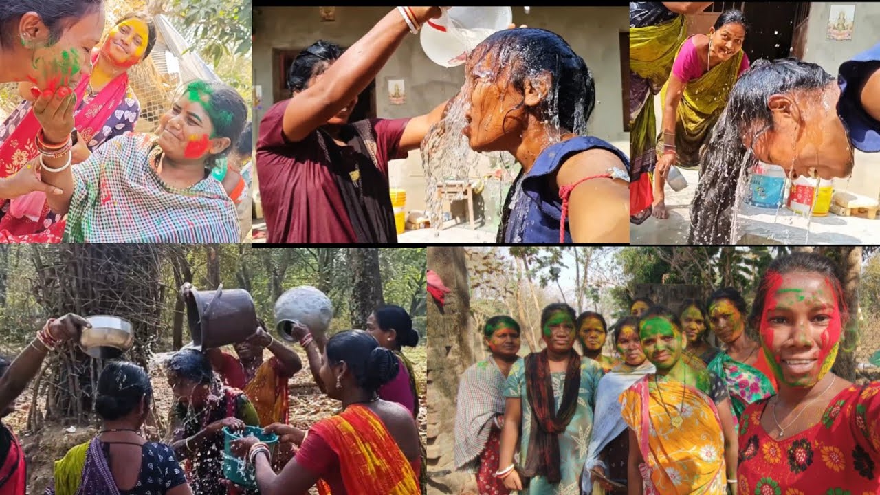 ହୋଲି ଦିନ ଆଉ ହୋଲି ପୂର୍ବ ଦିନ ବୋହୁ ମାନଙ୍କ ସହ ମିଶି ବହୁତ ମସ୍ତି କଲୁ 🥳😁🥰 62/365 @SantaliJhioSeemaVlogs 