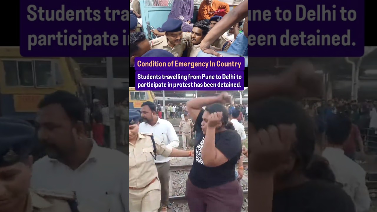 Students detained in various cities coming for a protest against CEC. #protest #cjp #dhruvrathee