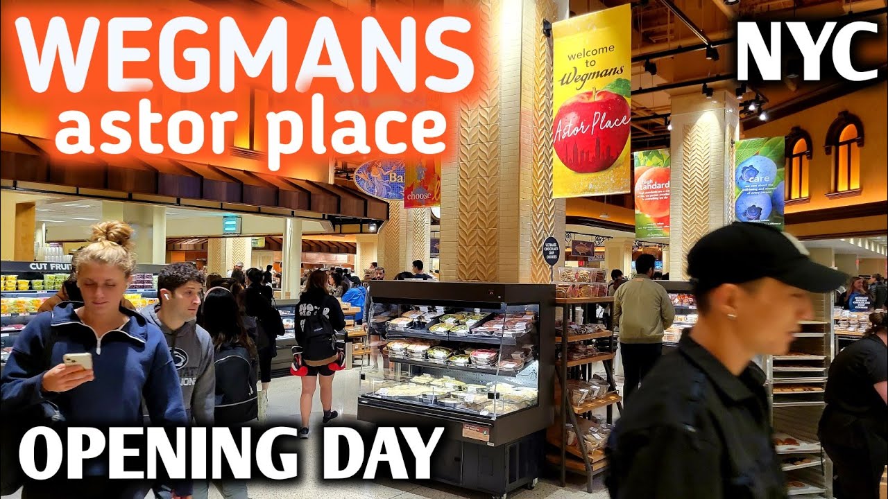 1st Day! Wegmans Astor Place NYC LIVE (Wegmans Food Markets)