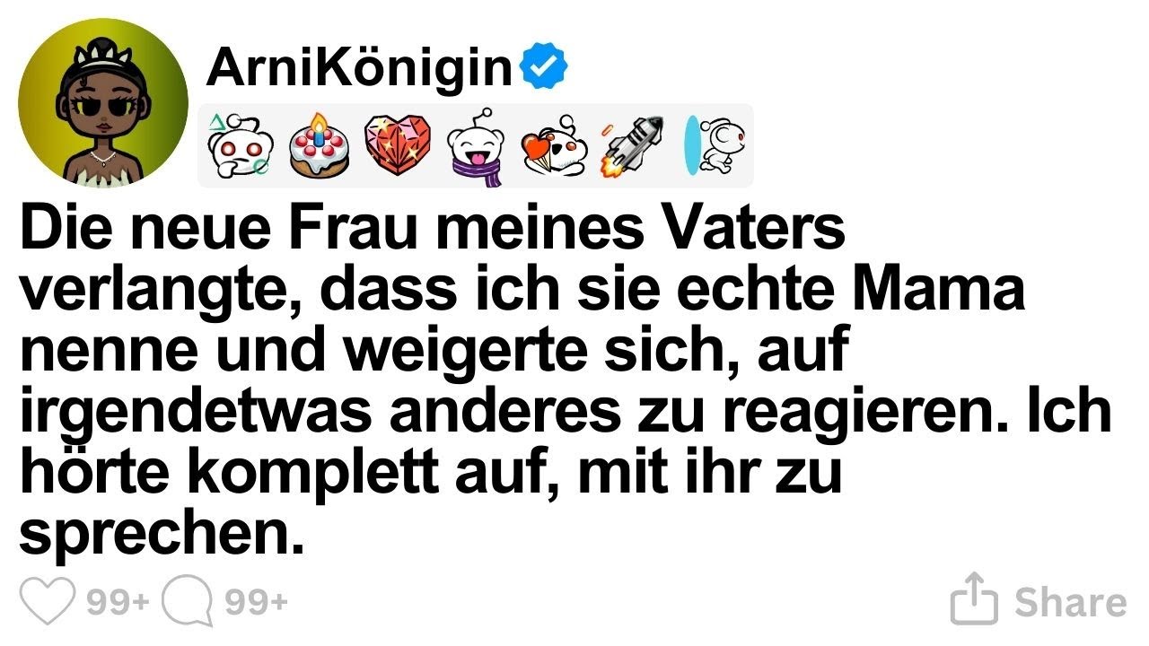 [GANZE STORY] Die neue Frau meines Vaters verlangte, dass ich sie echte Mama nenne und weigert
