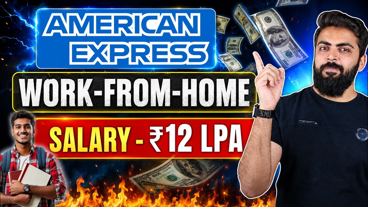 American Express Work From Home Job | Freshers Eligible | Latest Work From Home Job