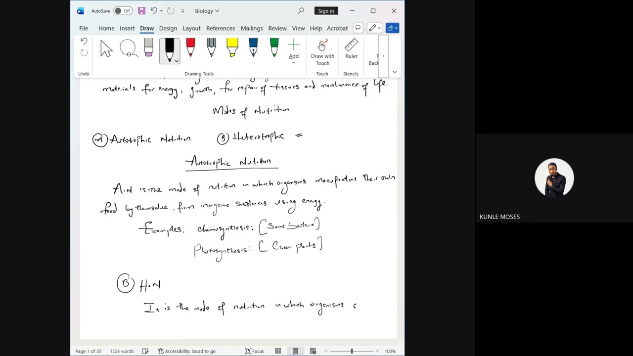 Biology session - Day 6 (25th February 2026)