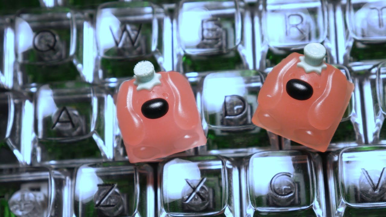Making artisan keycaps with resin - multi-shot casting toma(doge)