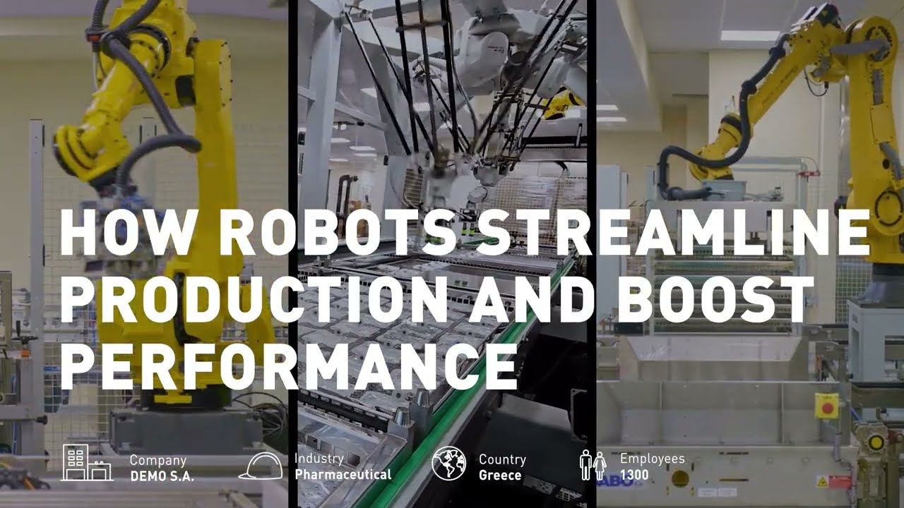 FANUC Robots in the pharma industry | DEMO S.A. Case Study