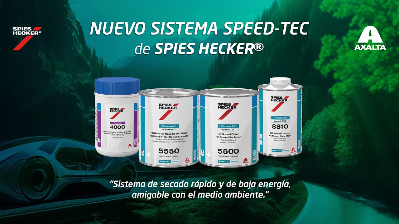 AXALTA PRESENTA: Aplicación del Sistema Speed TEC sobre pieza plástica y sobre cofre nuevo