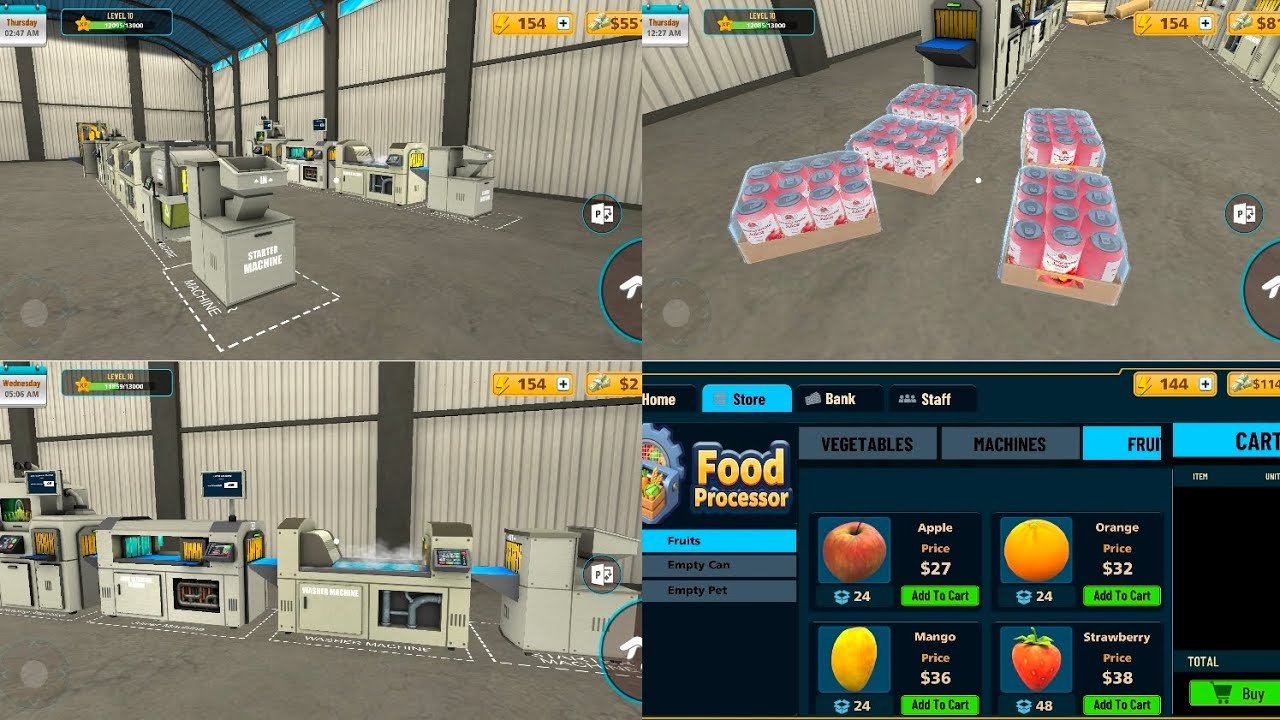 New Update Juicer Machines+Fruit+Employee Food Process Factory Simulator (Android Gameplay)#7
