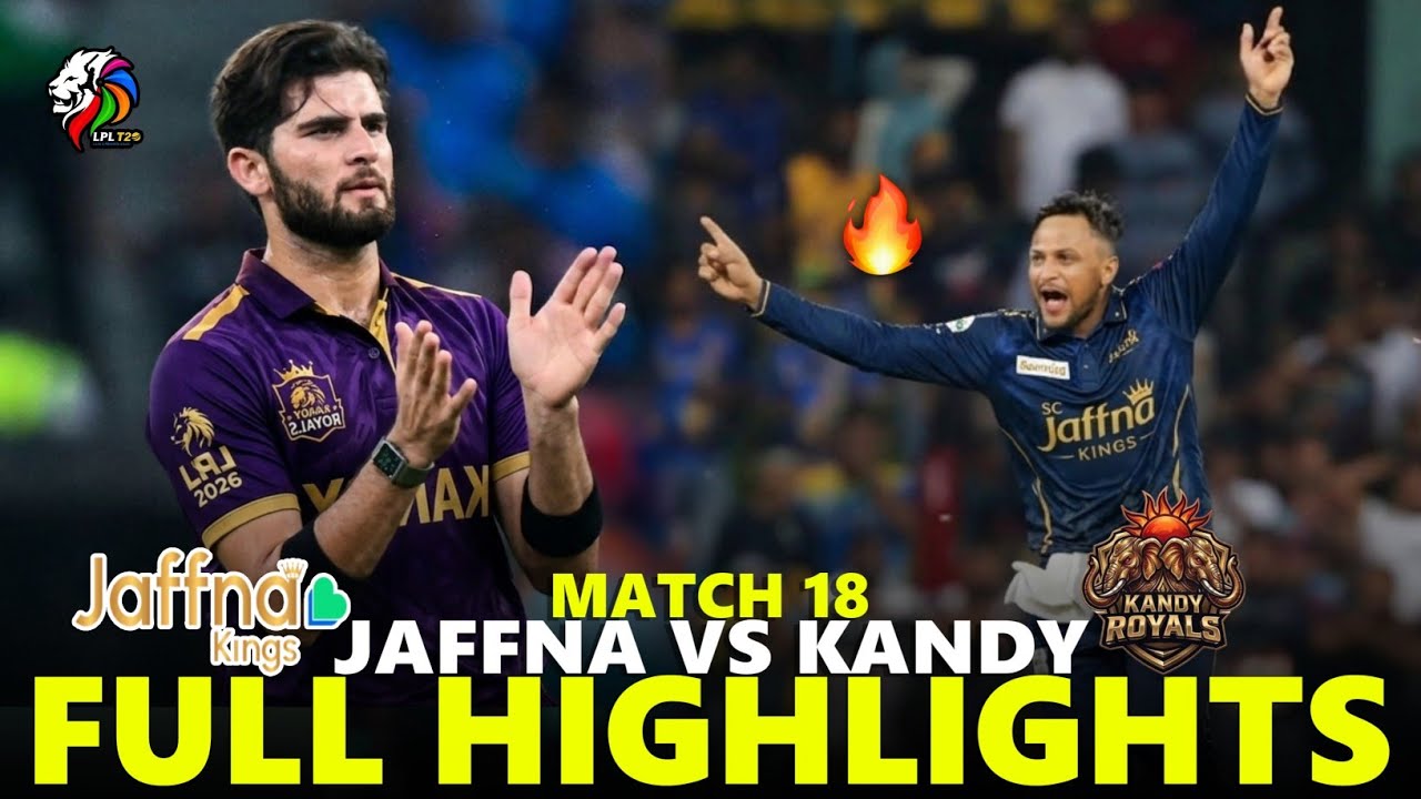 Лучшие моменты матча Jaffna Kings против Kandy Royals, матч 18, LPL 2026 | JK против KR