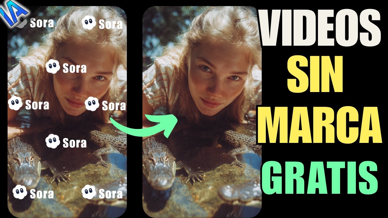 🚀Cómo eliminar la marca de agua de los videos de SORA 2 - IA GRATIS (Sin pérdida de calidad)