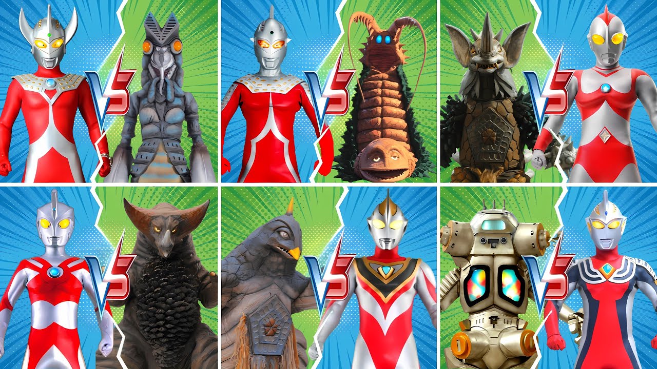 ウルトラマン TARO VS ALIEN BALTAN, ULTRAMAN ACE VS GOMORA, ULTRASEVEN VS TWINTAIL, BEMSTAR VS GAIA #ウルトラマン