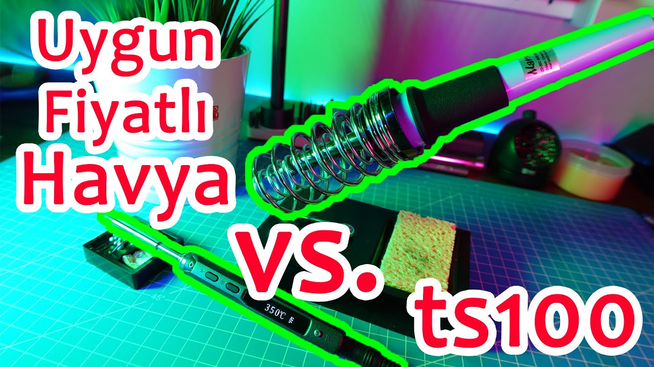 40TL Vs. 500TL'lik Havya! | Ustasından Ts100 Akıllı havya ve Marxlow zd-30c İncelemesi