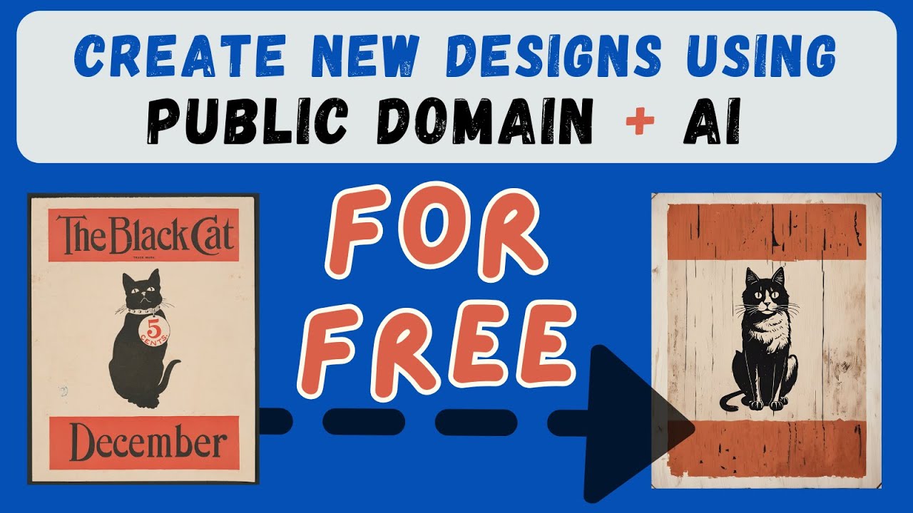 Easily Transform Public Domain Images into New Designs with AI