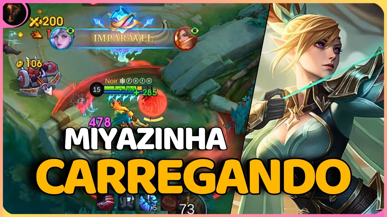 SE DEIXAR ELA FARMAR É GG, 6K DE GOLD A MAIS EM 12 MINUTOS! - MIYA GAMEPLAY | Mobile Legends