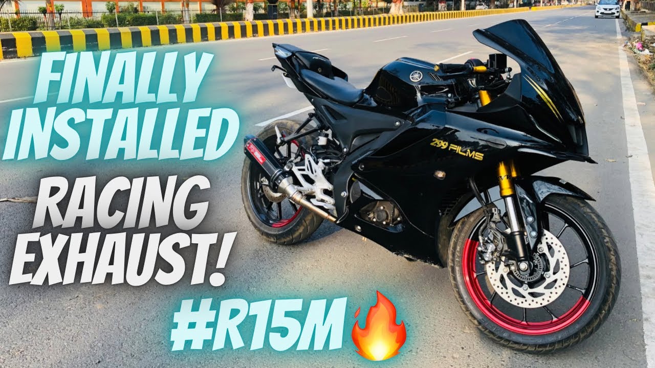 FINALLY INSTALLED R9 EXHAUST ON MY R15M 🔥🥵