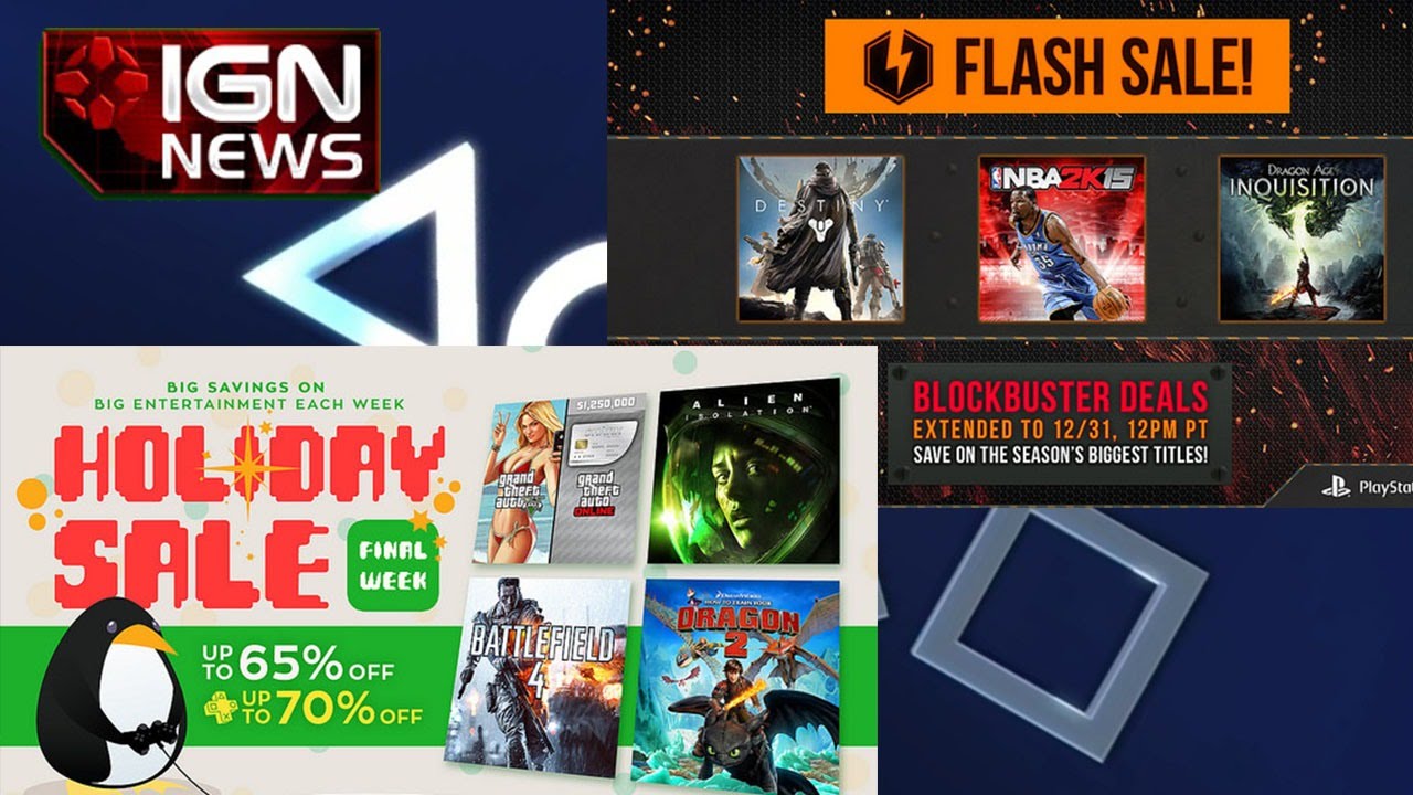 Sony Extends PlayStation Store Flash Sale and Holiday Sale - IGN News