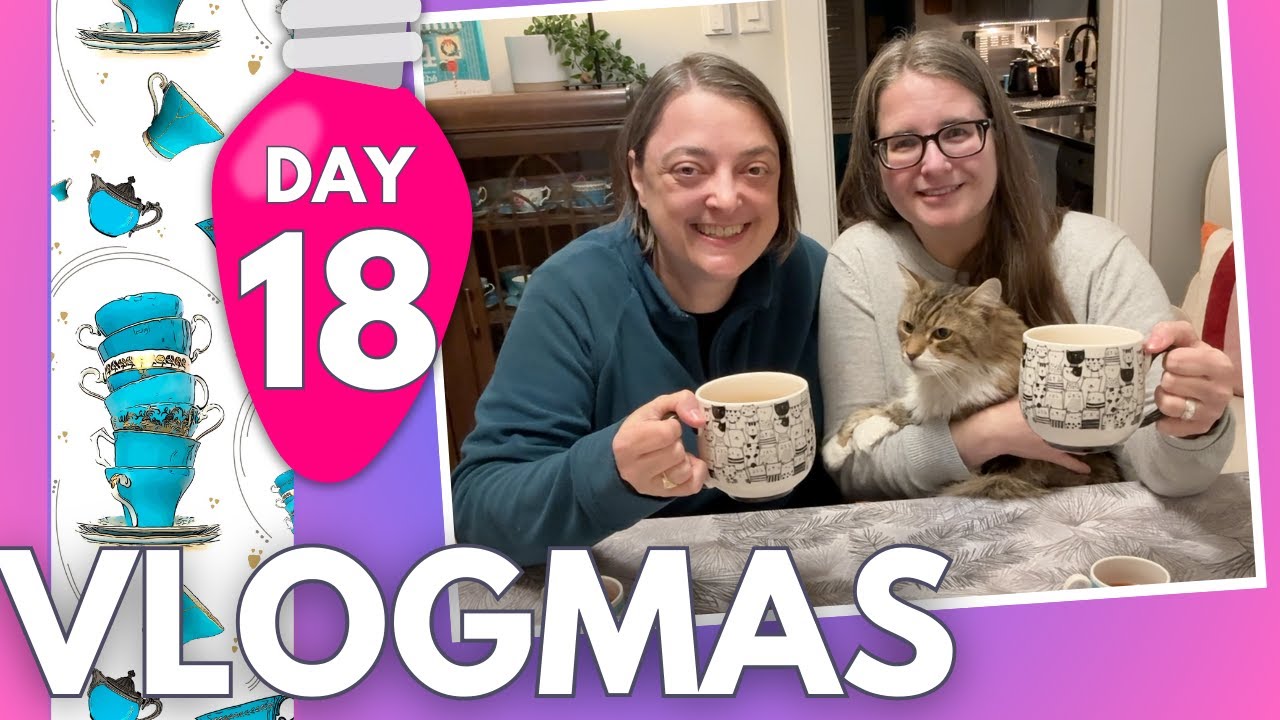Tea Vlogmas Day 18 - loads of kitty purrs with tea advents