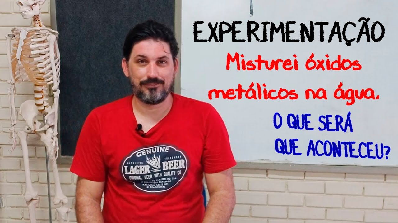 EXPERIMENTO #1: Misturando Óxidos Metálicos com água: Será que deu um álcali mesmo? |