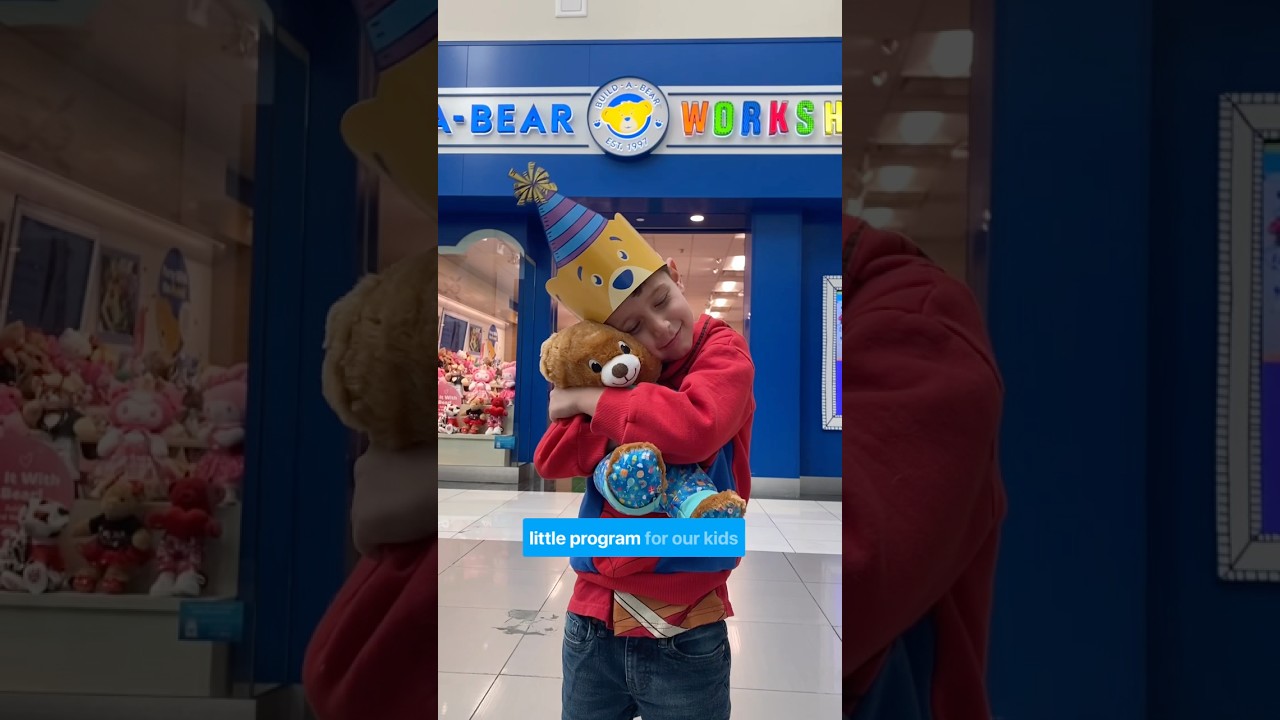Birthday Bear🐻 #buildabear #buildabearworkshop #happybirthdaybear #kidsbirthday @buildabear