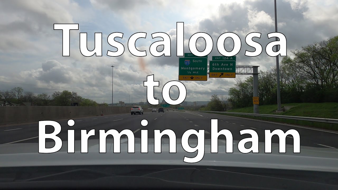[4K] Driving from Tuscaloosa to Birmingham (US)