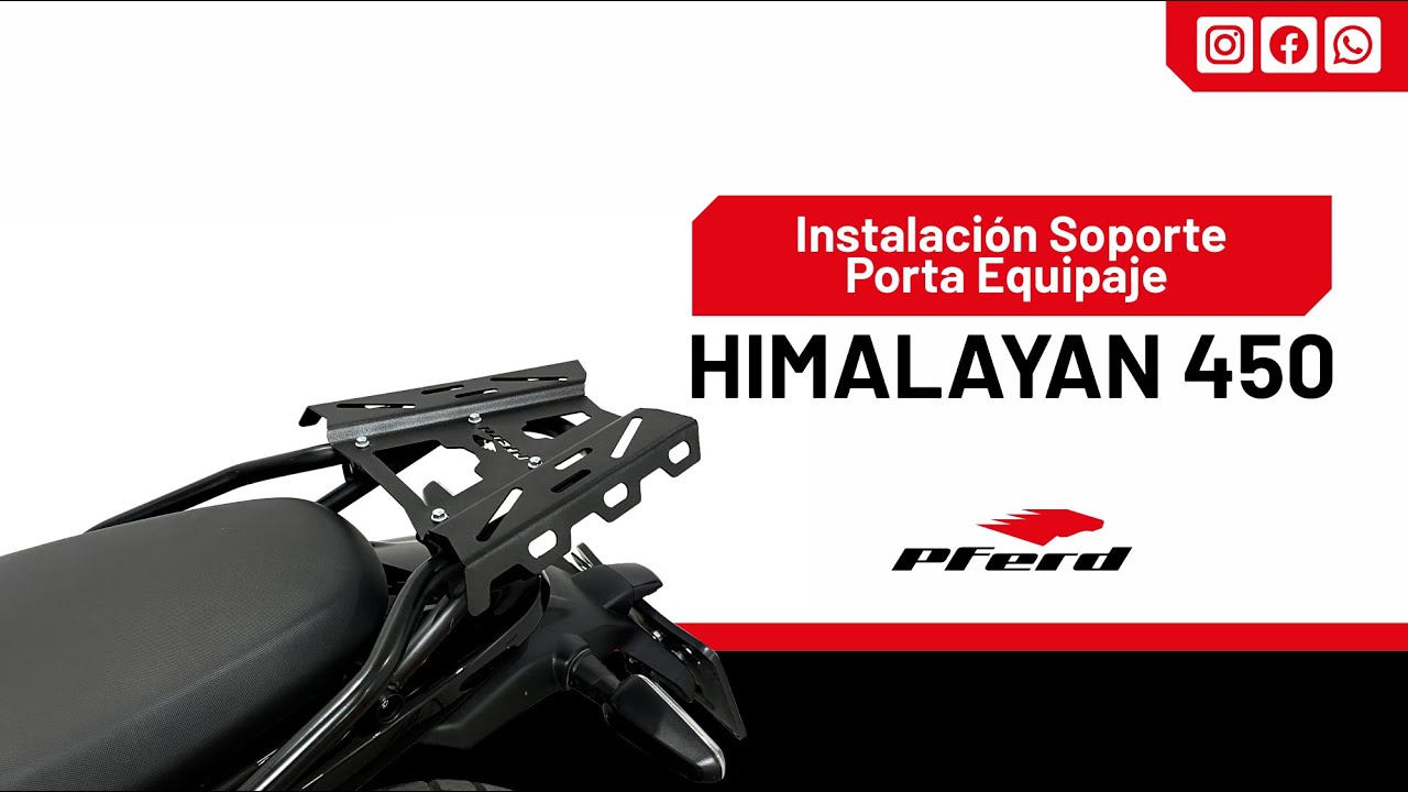 INSTALACIÓN BASE SOPORTE PARRILLA TOP CASE | ROYAL ENFIELD HIMALAYAN 450 - PFERD®