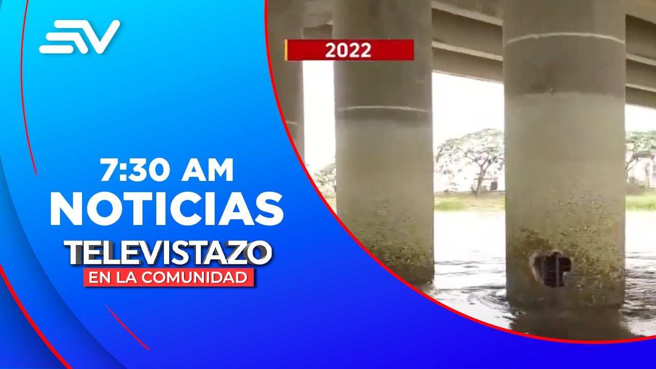 Reviven temores en puente que une Pascuales con La Aurora |Televistazo | Ecuavisa