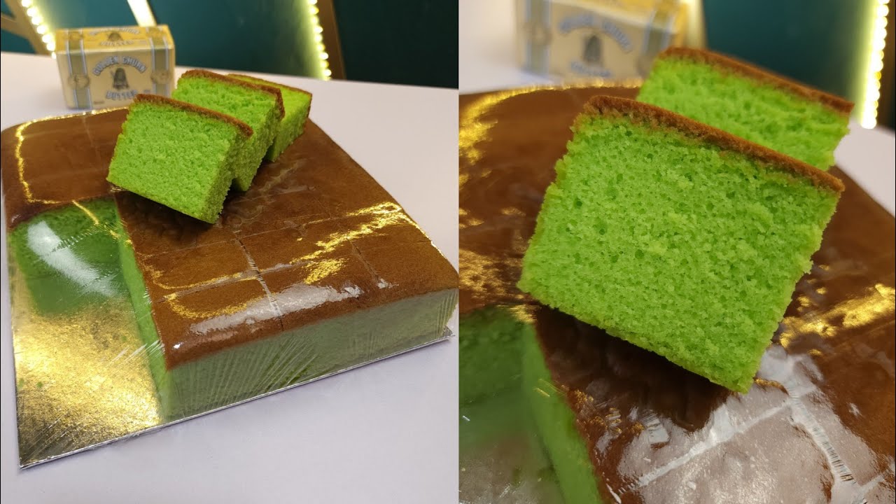 PANDAN BUTTERCAKE VIRAL | Premium Thai Buttercake | Tips Kek GEBU & LEMBUT