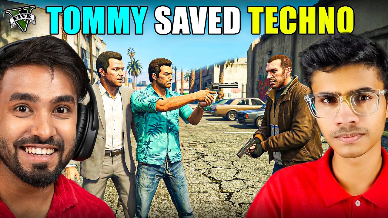 Techno Gamerz Escaped Niko Bellic In GTA 5 Real Life! | Tommy Vercetti