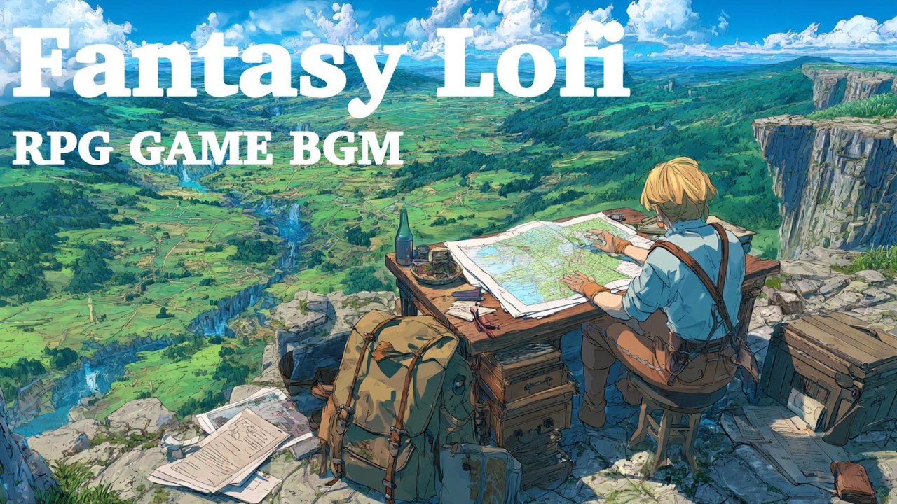 RPG Fantagy Game Lofi Music for Study and Chill Beats✨Relaxation Forcus Study & Work Medieval Harp🗺️