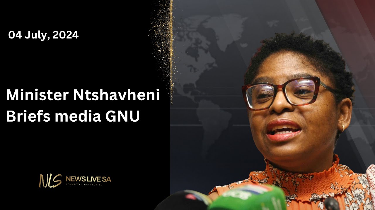 Minister Khumbudzo Ntshavheni addresses media on the Government of National Unity