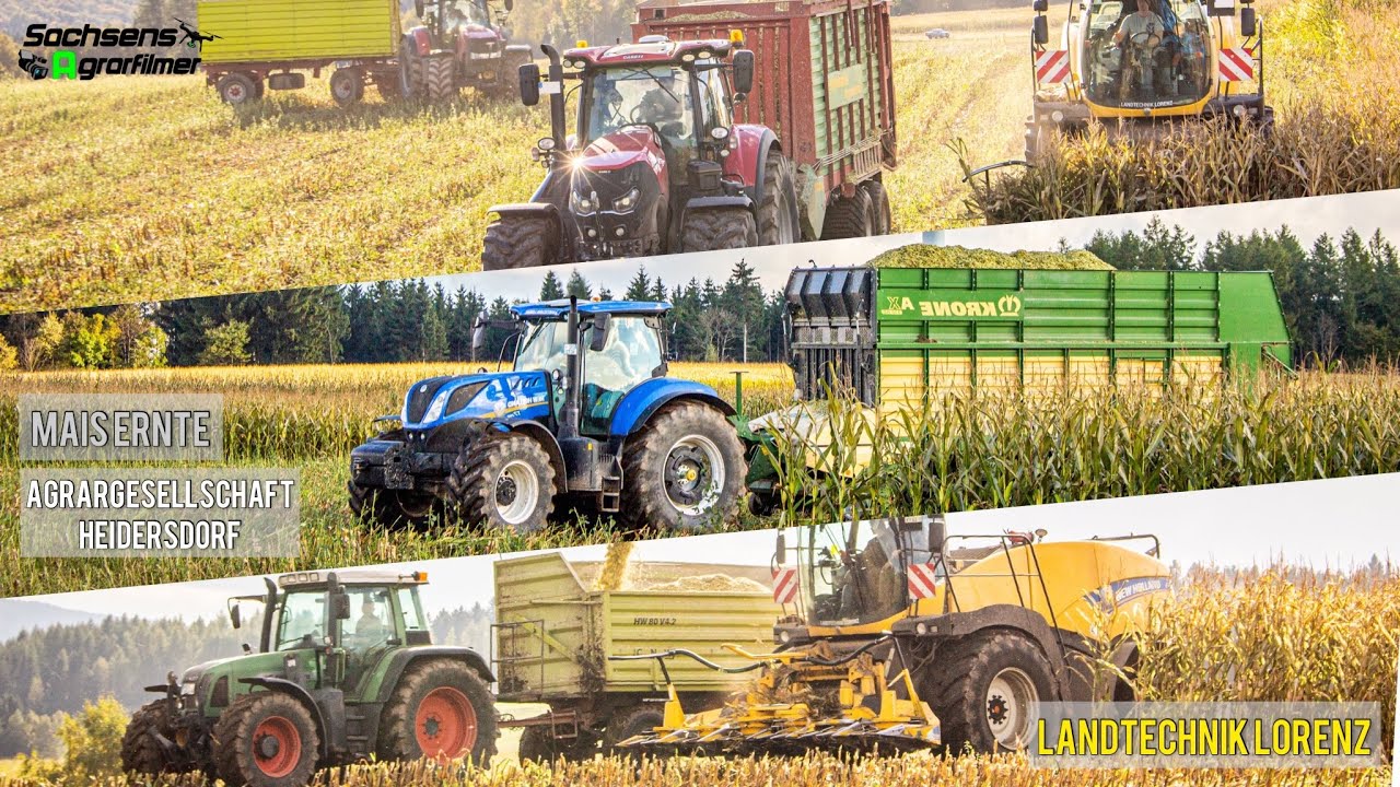 Maisernte bei der Agrargesellschaft Heidersdorf | Landtechnik Lorenz | Sachsens Agrarfilmer |