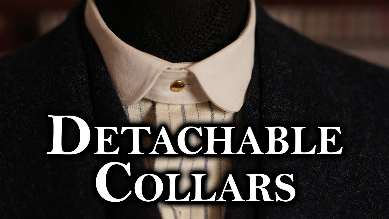 How to make a detachable collar shirt from a modern dress shirt