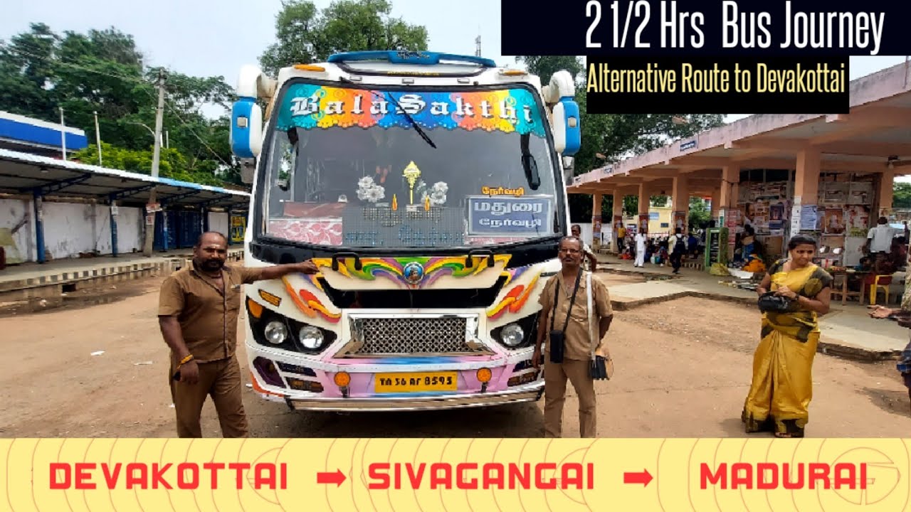 🚍 BalaSakthi Private Bus Travel Vlog | Devakottai to Madurai Via Sivagangai | Travel Advisor