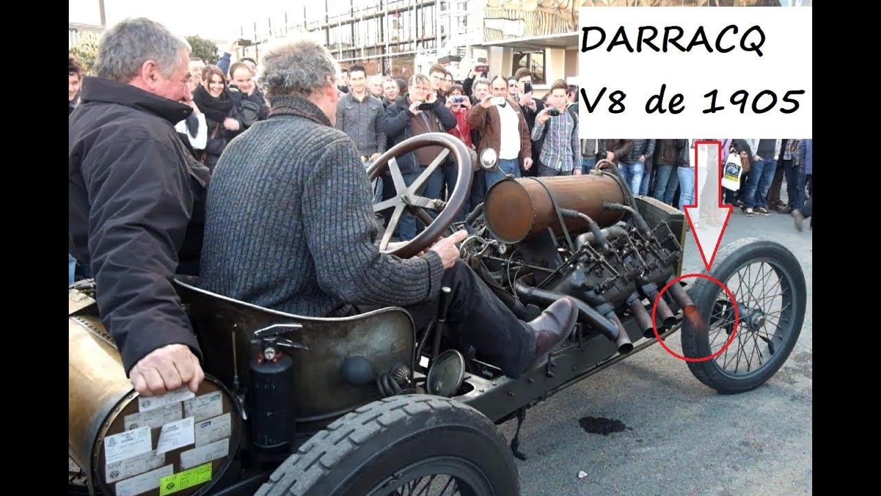 Darracq V8 1905 en action... ça chauffe!