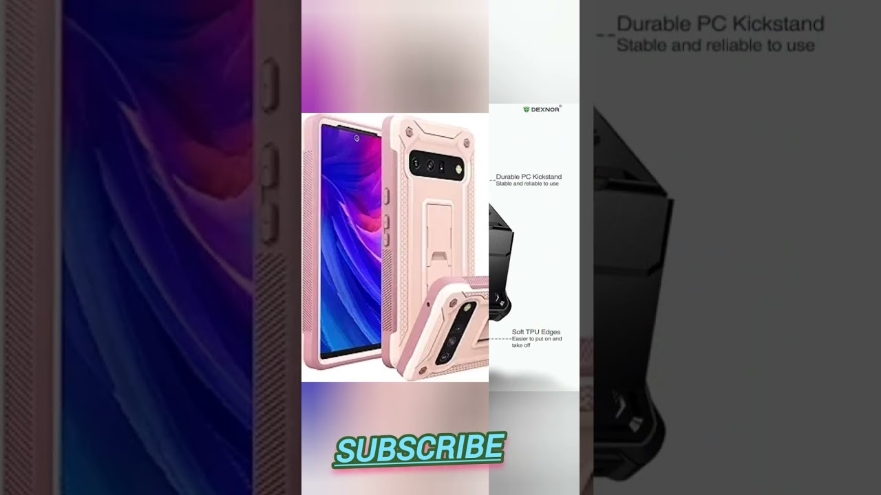 Dexnor Google Pixel 6 Pro Case - Heavy Duty Protection with Built-in Screen