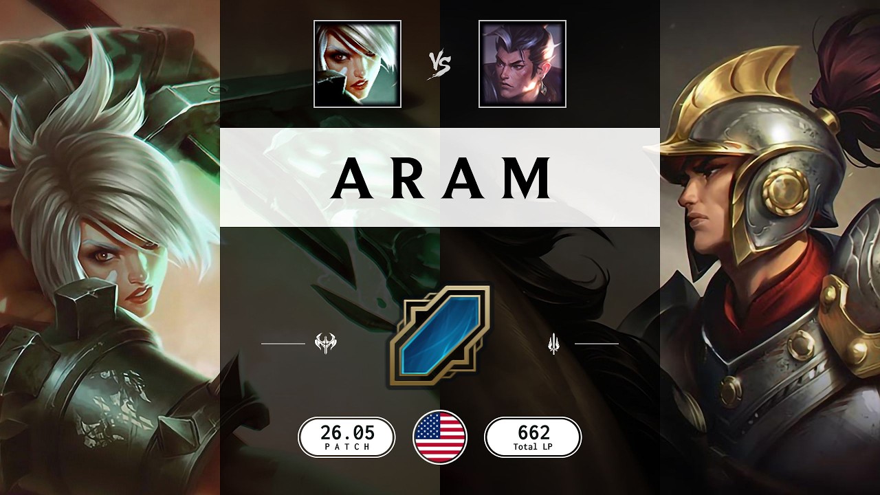 ARAM Match: Riven vs Xin Zhao - NA server Patch 26.05