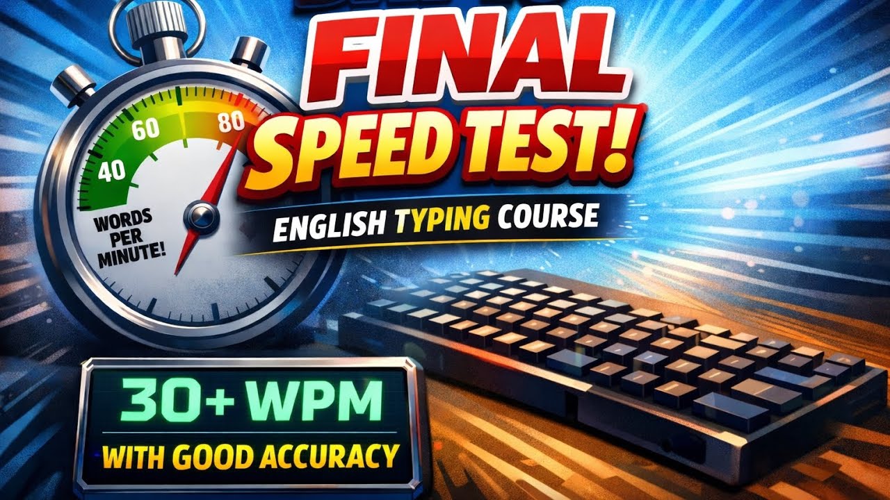 Final Typing Test | Check Your Speed & Accuracy