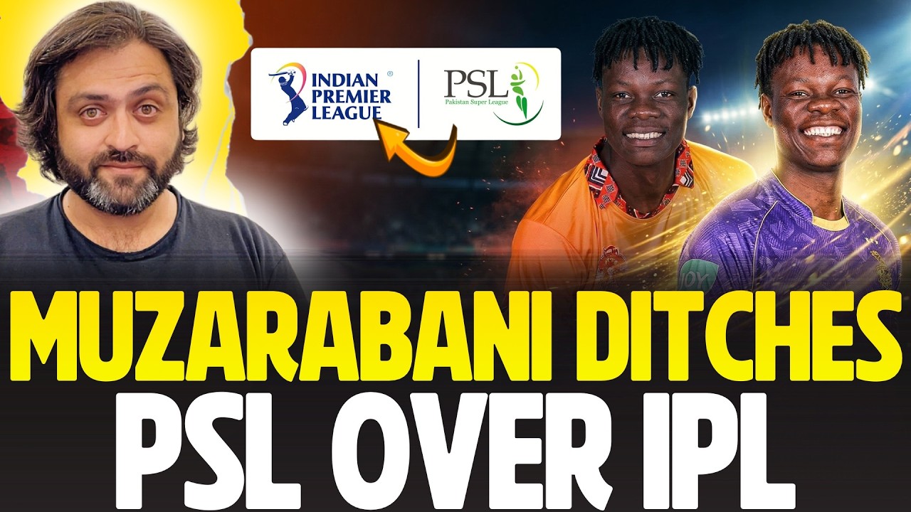Muzarabani Ditches PSL over IPL | Joins Kolkata Knight Riders from Islamabad United