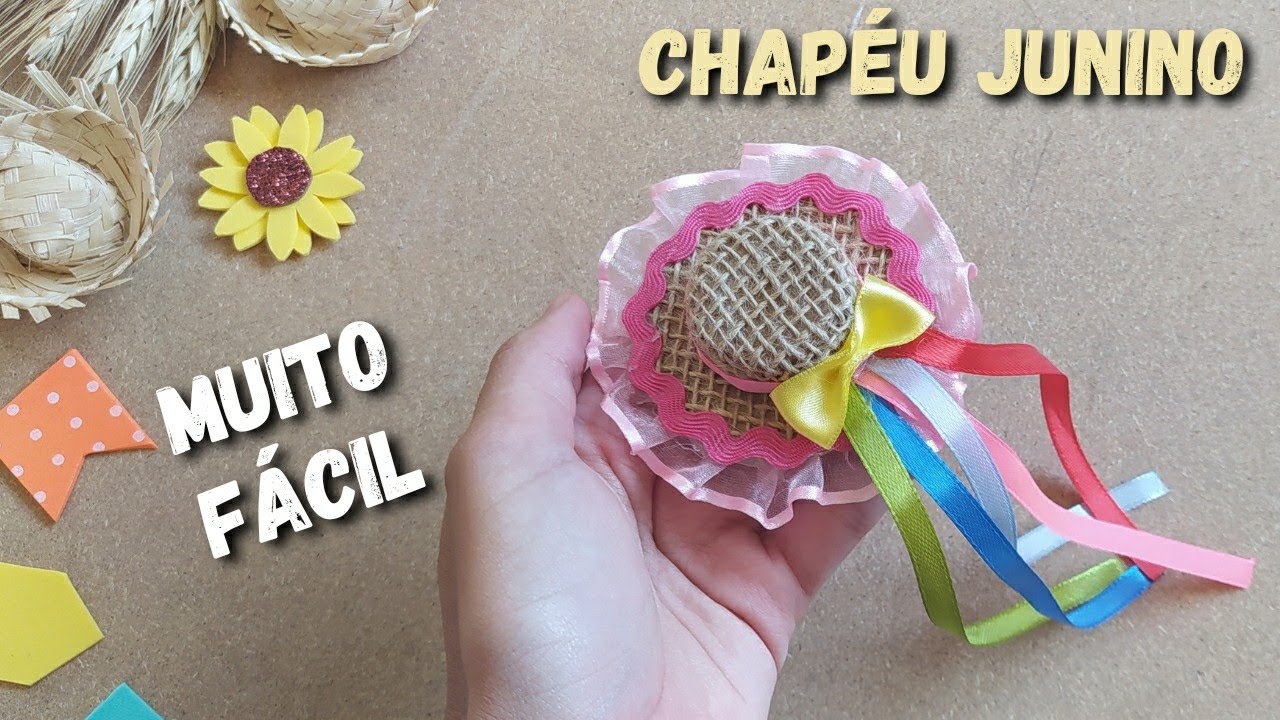COMO FAZER MINI CHAPÉU PARA FESTA JUNINA 2024