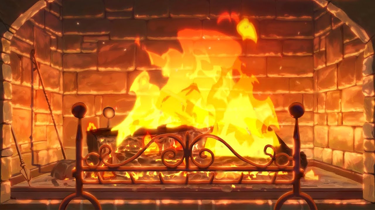 12 hours of crackling fireplace 🔥 cozy ambience to chill/sleep to