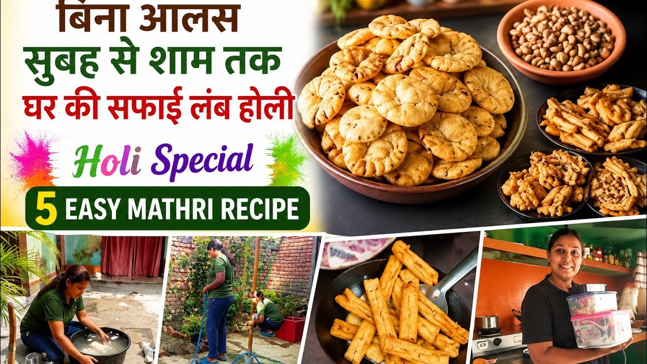 रात को यह सारे काम निपटा लेते हैं अगला दिन आराम से बीते  Holi special five easy mathri recipe
