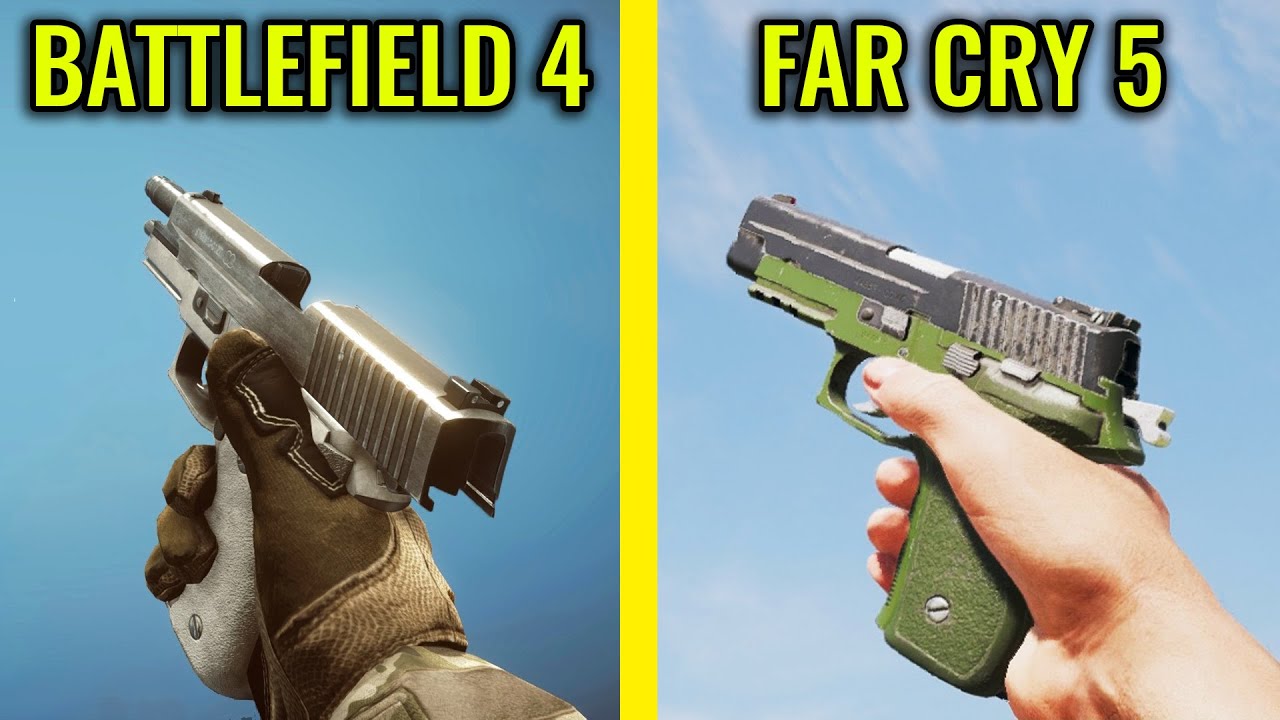 Far Cry 5 vs BATTLEFIELD 4 - Weapons Comparison