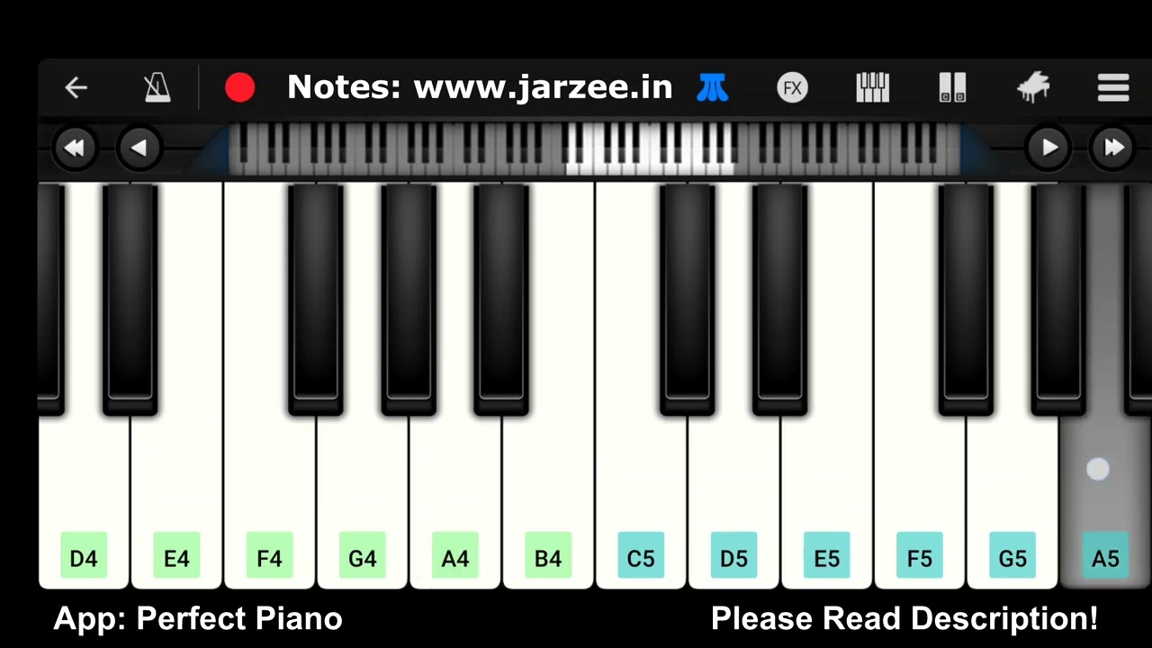 Tu Hi Meri Shab Hai (K.K) Piano | Emraan Hashmi, Kangana | Easy Mobile Perfect Piano Tutorial
