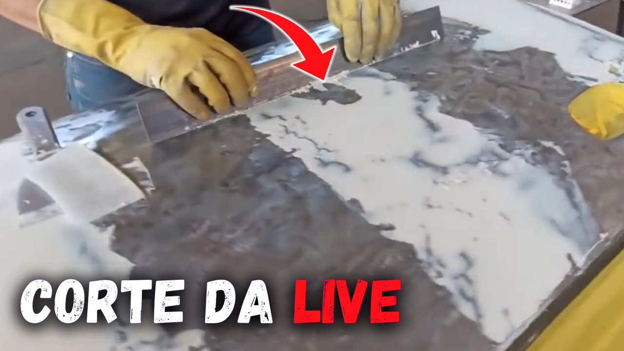 [ MINHA LIVE Editada ] AULA  de como aplica a massa no carro com regua