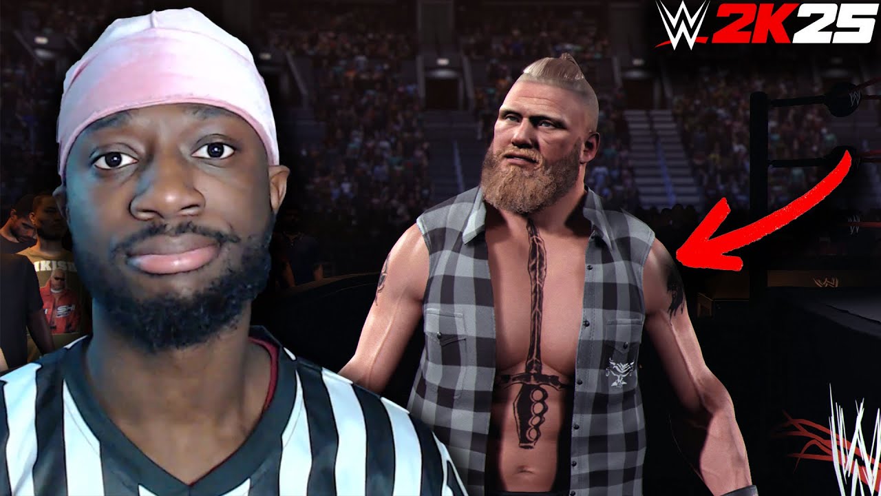 REFEREE BROCK LESNAR MATCH IN WWE 2K25 *BAD IDEA*