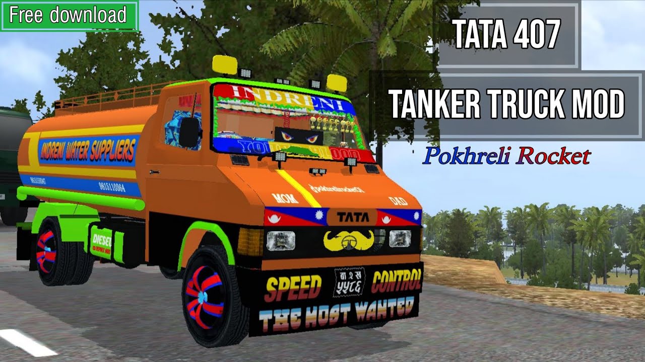 Tata 407 Pokhreli Rocket🚀 | BUSSID Truck Mod Free Download