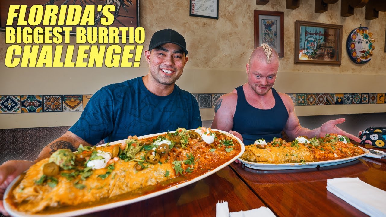 FLORIDA'S BIGGEST BURRITO CHALLENGE ( 9-10 POUNDS) | 10,000 CALORIES Feat. NICK WEHRY