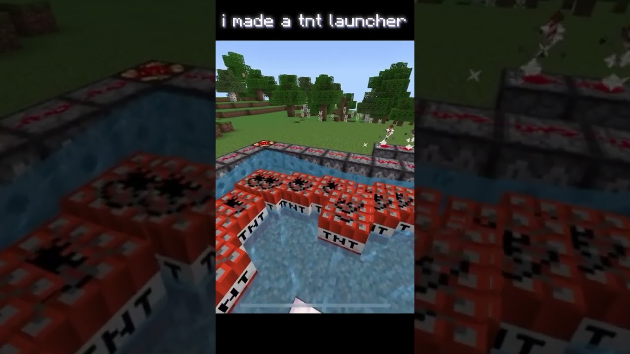 I made a TNT launcher #minecraft