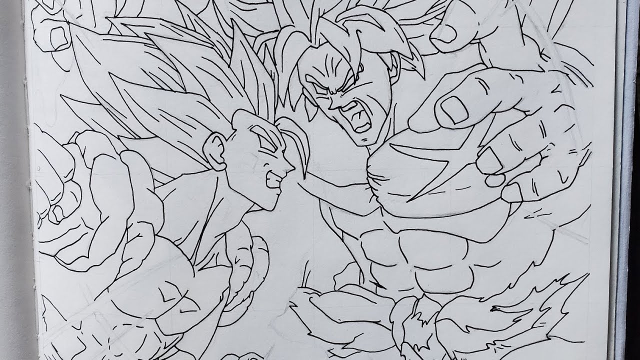 Dragon Ball Super: Gogeta vs Broly Drawing Timelapse!!! Part 2 coming soon.....