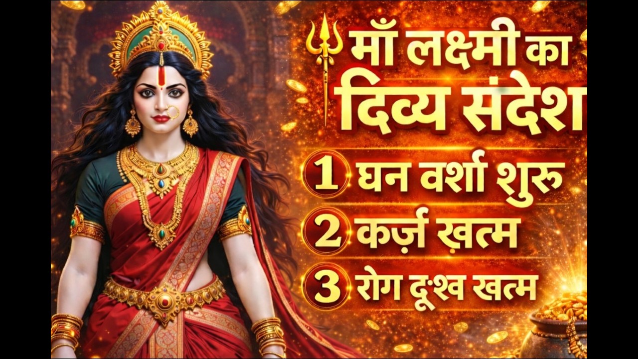 माँ लक्ष्मी की दिव्य संदेश। कर्ज खत्म, धन वर्षा शुरू, रोग दुःख ख़त्म ..🌺maa Laxmi ka sandesh 🌺