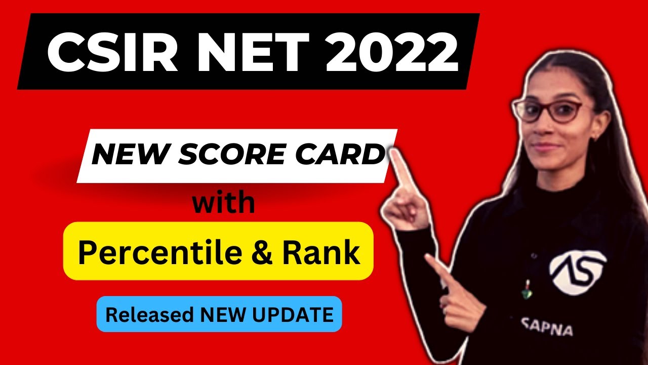 CSIR NET 2022 || New Score Card with rank released || Is this important to download ? #apnasapnajrf